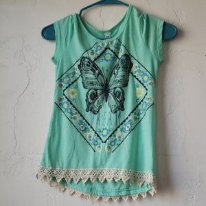Beautees Bohemian butterfly blouse.